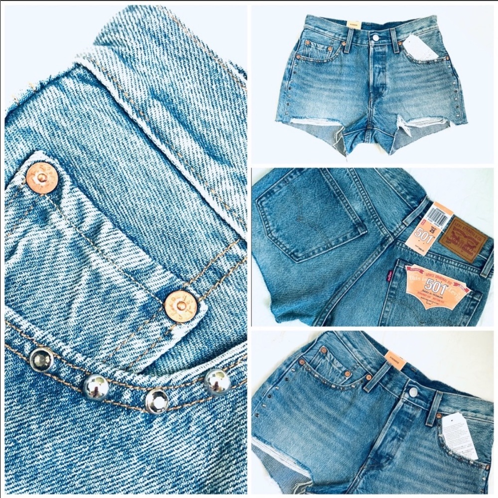 NWT Levi’s 501 Denim Cutoff Shorts size 25